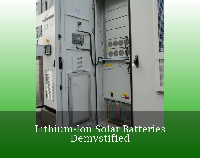 Lithium-Ion Solar Batteries Demystified